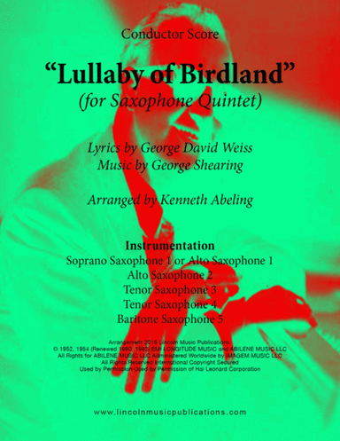 Lullaby Of Birdland (arr. Kenneth Abeling)