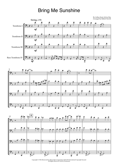 Bring Me Sunshine (arr. Robert Newth)