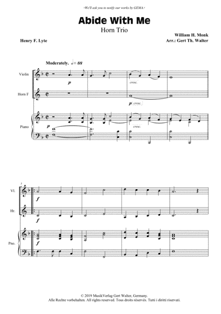 Abide With Me (arr. Gert Th. Walter)