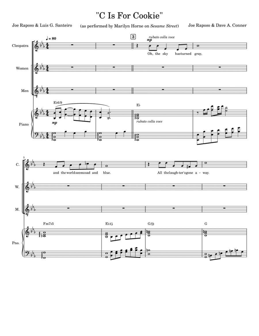 "c" Is For Cookie (arr. Jilly Cooke)