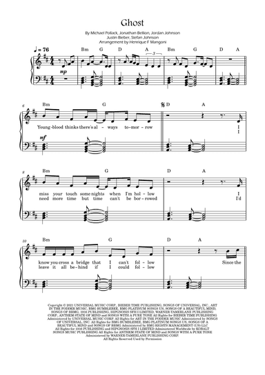 Ghost (arr. Henrique F Mangoni)