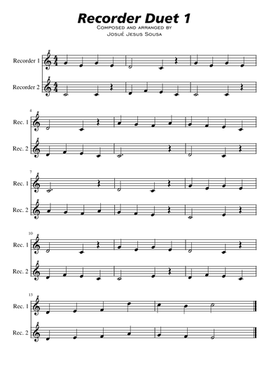 RECORDER DUET 1
