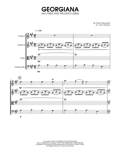 Georgiana (arr. Tim Thulson)