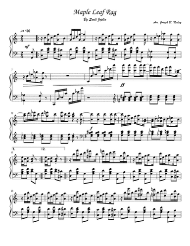 Maple Leaf Rag (arr. Joseph B. Neeley)