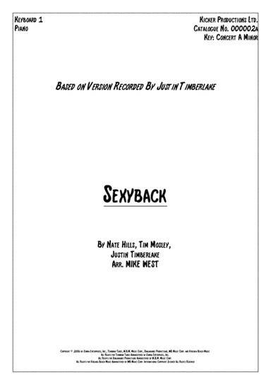Sexyback (arr. Mike West)