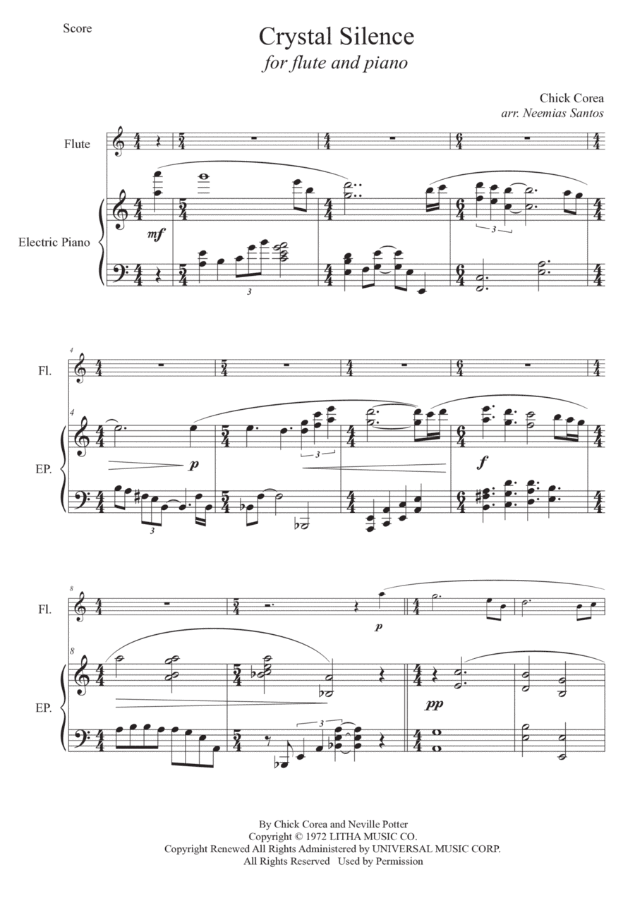 Crystal Silence (arr. Neemias Silva Santos)