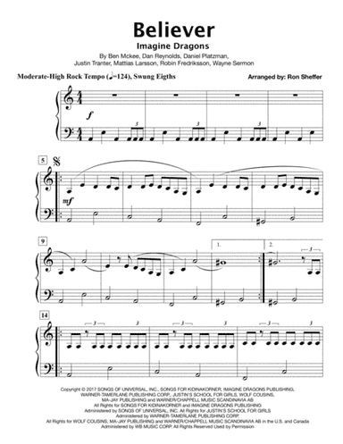 Believer (arr. Ron Sheffer)