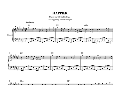 Happier (arr. John Rudolph)