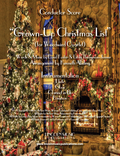 Grown-Up Christmas List (arr. Kenneth Abeling)