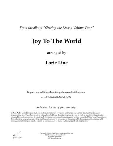 Joy To The World (from Sharing The Season IV) (arr. Lorie Line)