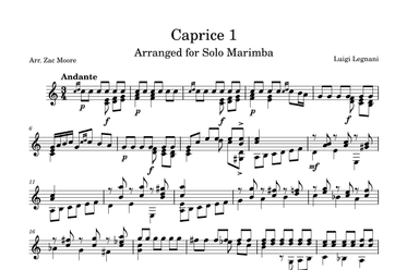 Caprice 1 (arr. Zac Moore)