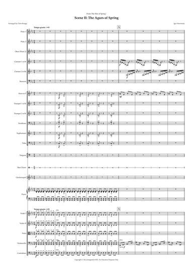 The Rite of Spring: Scene 2 'The Agurs of Spring' (arr. Chris Knapp)