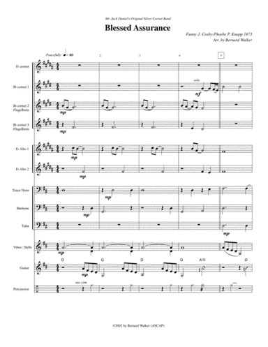 Blessed Assurance (arr. Bernard Walker)