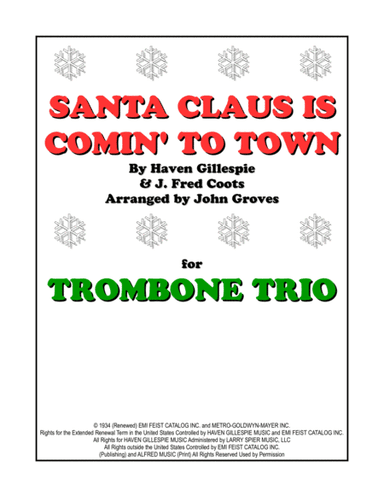 Santa Claus Is Comin' To Town (arr. John Groves)
