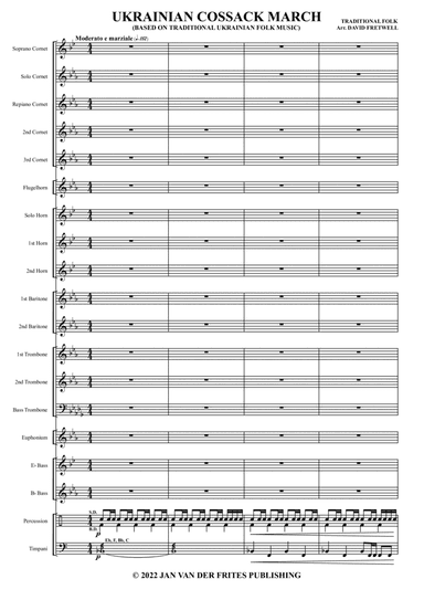 Ukrainian Cossack march (arr. David J Fretwell)