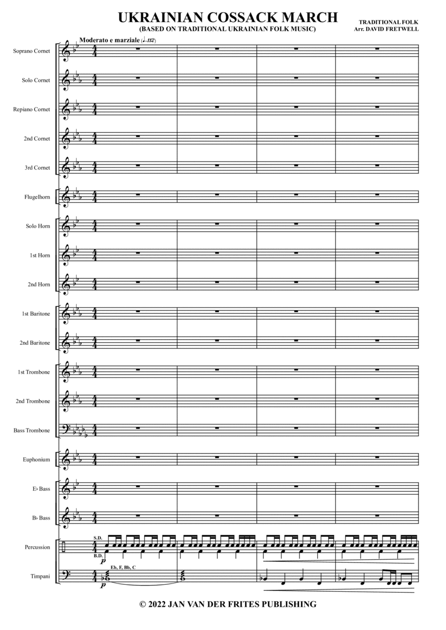 Ukrainian Cossack march (arr. David J Fretwell)
