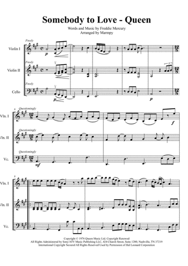 Somebody To Love (arr. Marmpy)