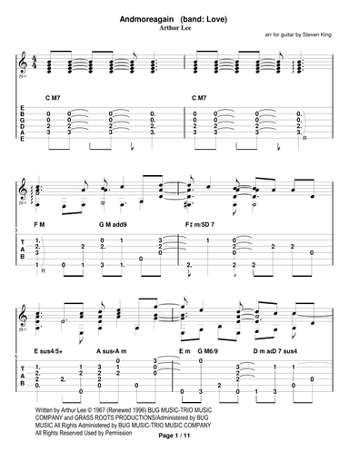 Andmoreagain (arr. Steven King)