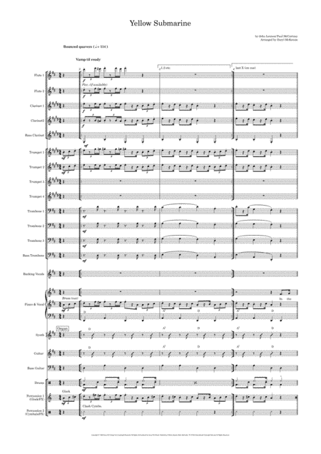 Yellow Submarine (arr. Daryl McKenzie)