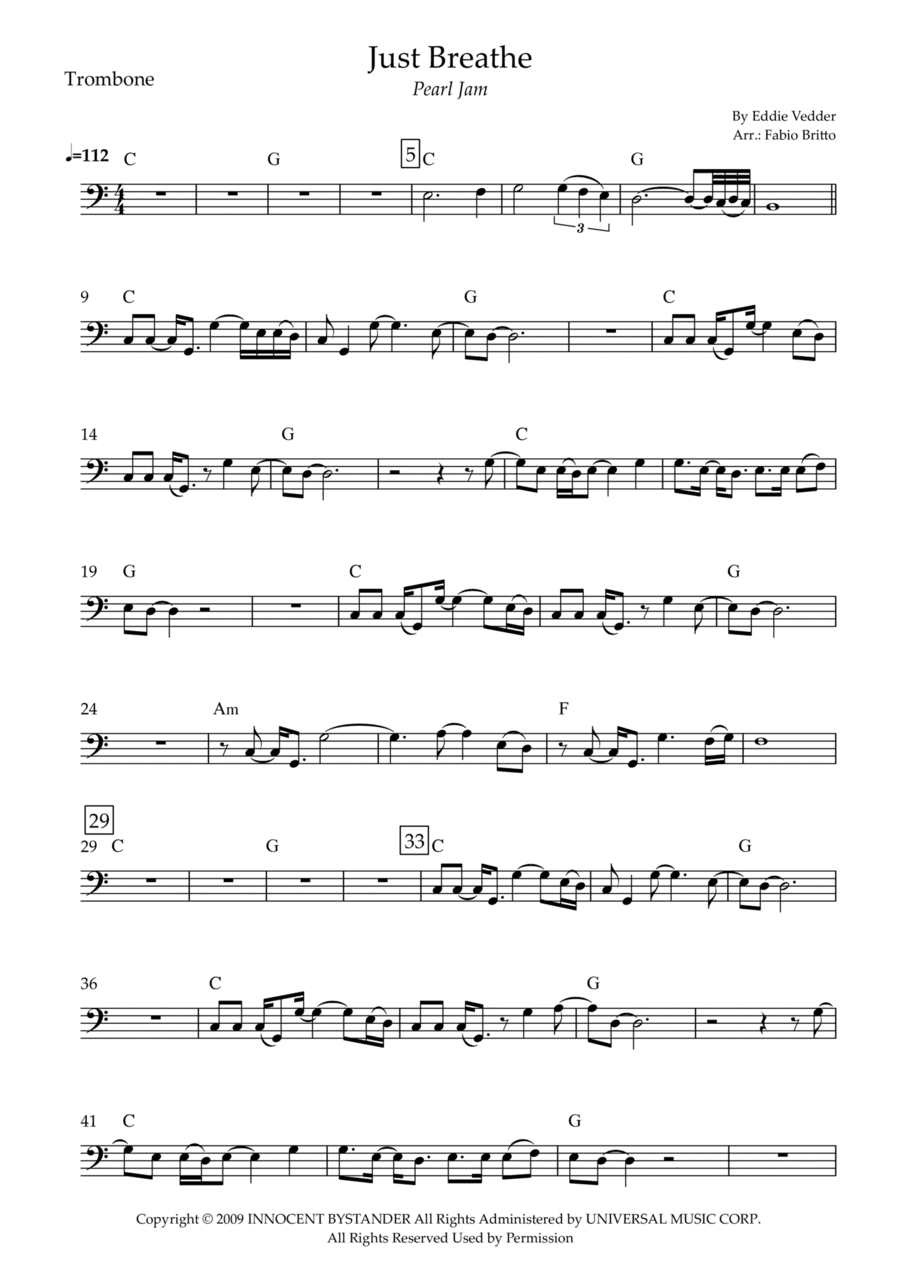 Just Breathe (arr. Fabio Britto)