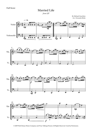 Married Life (arr. Fernando Britto)