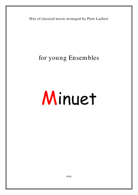J.S.Bach - Minuet (Young Ensembles) (arr. Piotr Lachert)