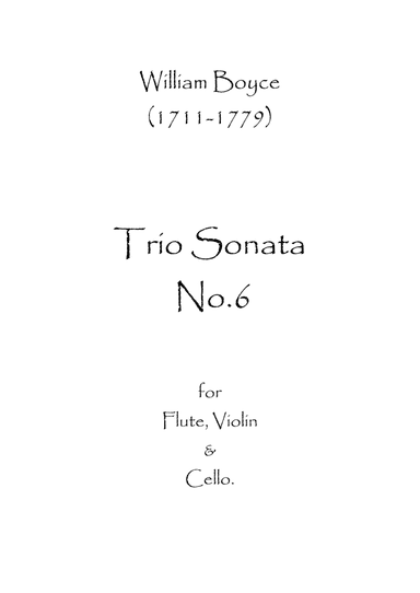 Trio Sonata No.6 (arr. Spence Bundy)
