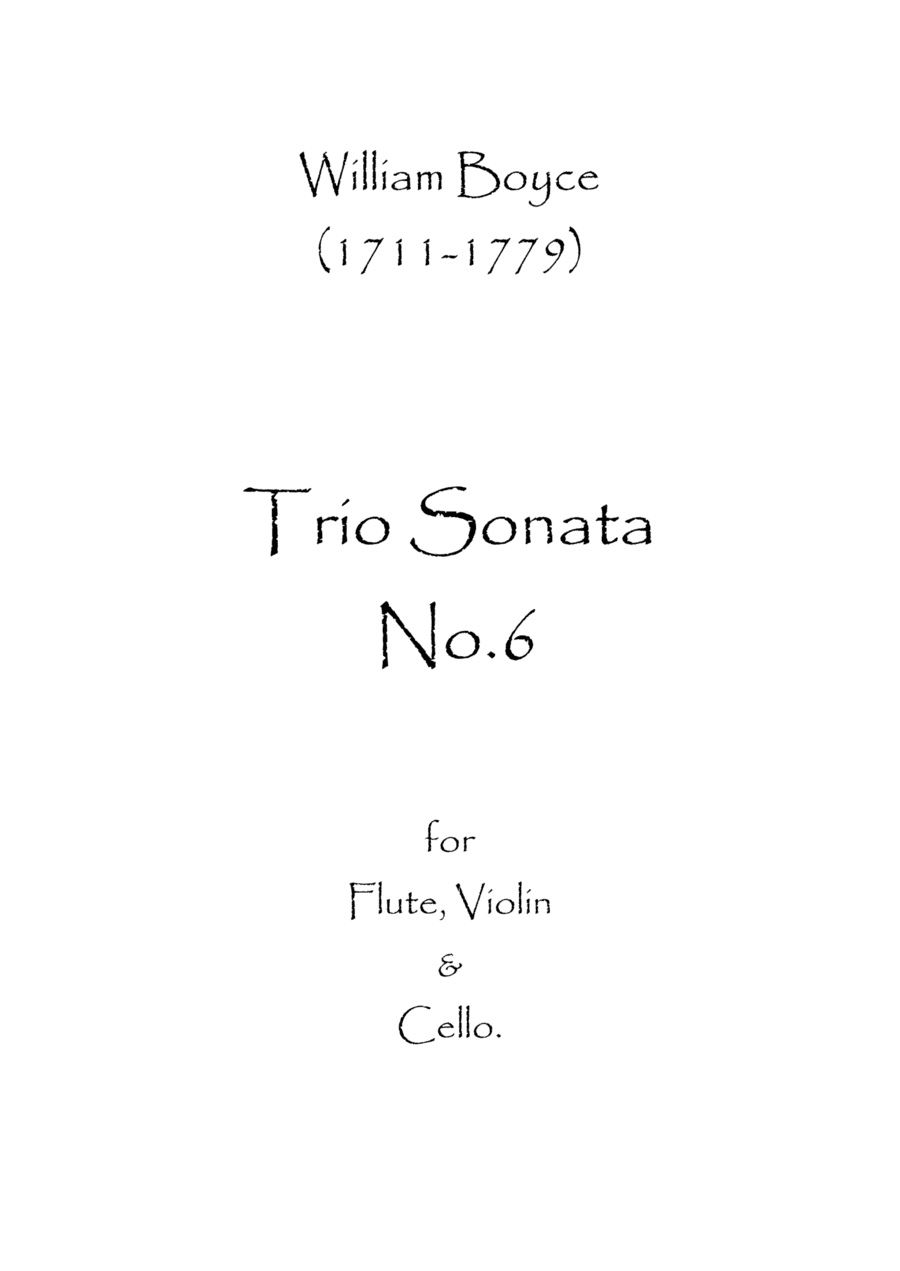Trio Sonata No.6 (arr. Spence Bundy)