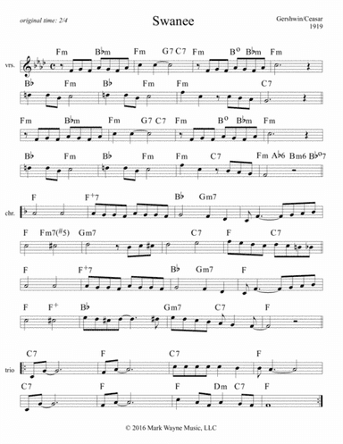 Swanee (arr. Mark Huxhold)