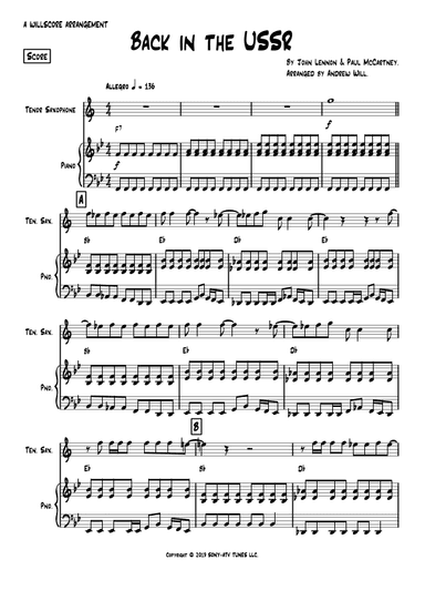 Back In The Ussr (arr. Andrew Will)