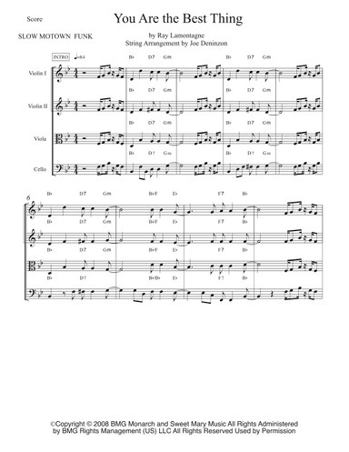 You Are The Best Thing (arr. Joe Deninzon)