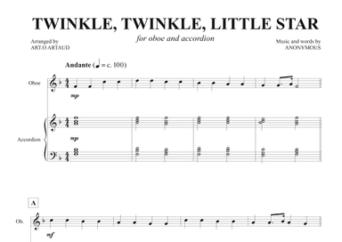 Twinkle Twinkle Little Star (arr. Art.o Artaud)