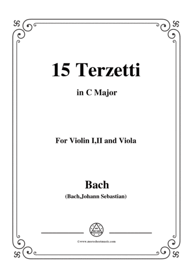 Bach,J.S.-15 Terzetti,for Violin I,II and Viola in C Major (arr. MSM)