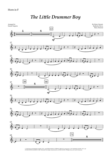 The Little Drummer Boy (arr. Samuel Sequeira)
