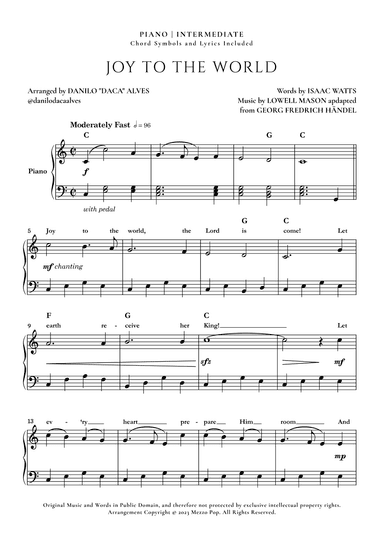 Joy to the World (arr. Danilo "Daca" Alves)