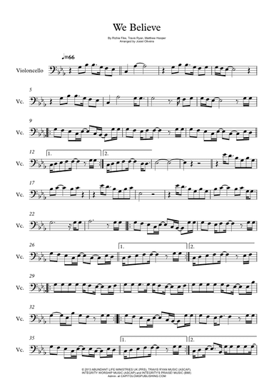 We Believe (arr. Josiel Oliveira)
