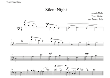 Silent Night - For Small Orquestra (arr. Renato Brito - Tenor Trombone part) (arr. Renato Brito)