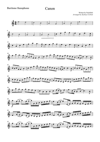Canon (arr. Zachary Corbett)