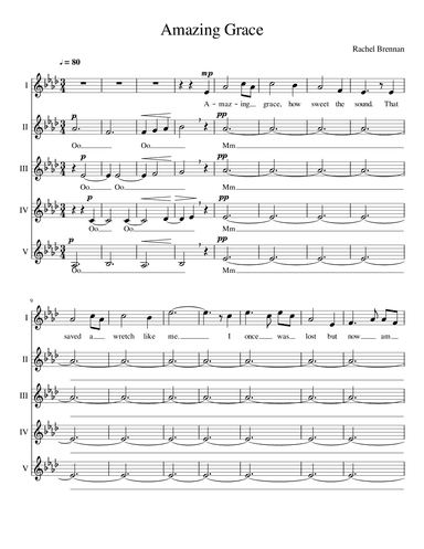 Amazing Grace (arr. Rachel Brennan)