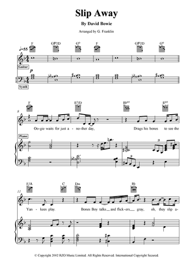 Slip Away (arr. G. Franklin)