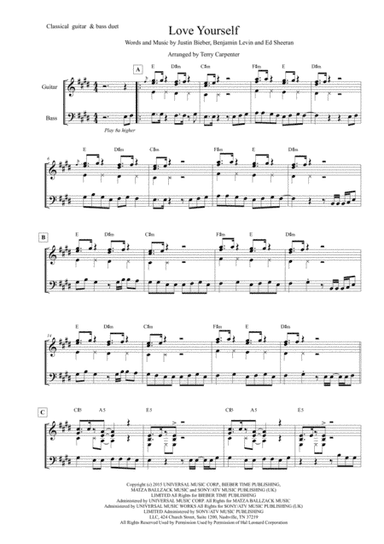 Love Yourself (arr. Terry Carpenter)