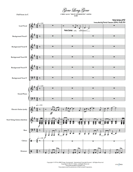 Gone Long Gone (arr. Patrick Sheehan)