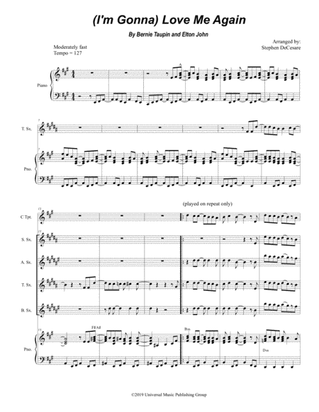 (i'm Gonna) Love Me Again (arr. Stephen DeCesare)