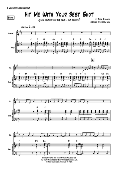 Hit Me With Your Best Shot (arr. Andrew Will)