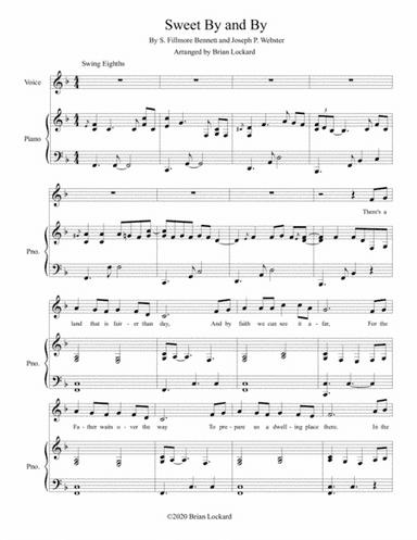 Sweet By and By Voice and Piano (arr. Brian Lockard)