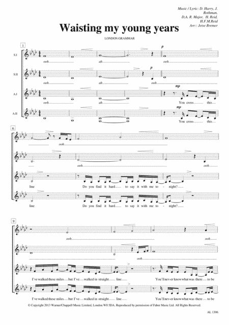 Wasting My Young Years (arr. Jetse Bremer)