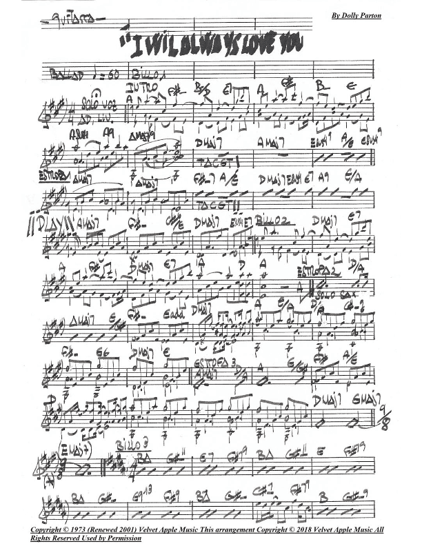 I Will Always Love You (arr. juan carlos esteve /Gran Coda)