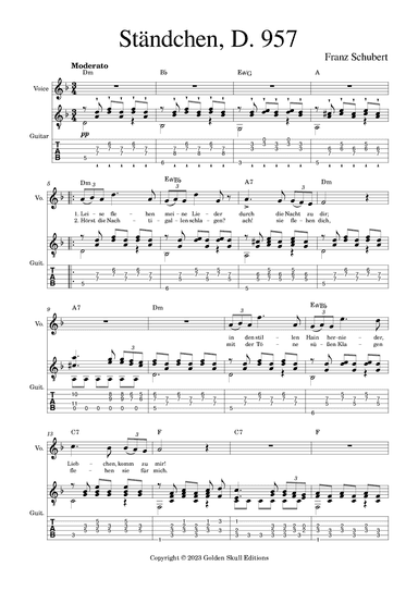 Ständchen (arr. Golden Skull Editions)