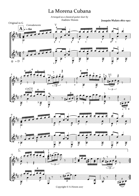 La Morena (arr. Andrew Howes)