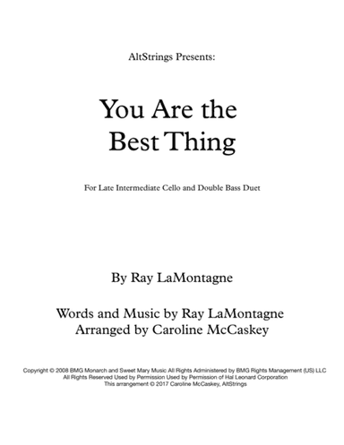 You Are The Best Thing (arr. Caroline McCaskey)